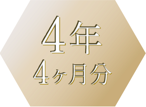 4年4ヶ月分